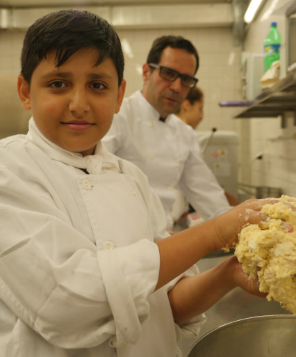 Boy cooking