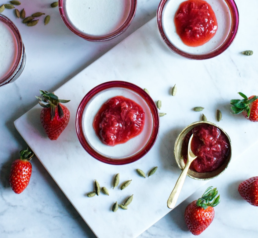 White chocolate panna cotta 